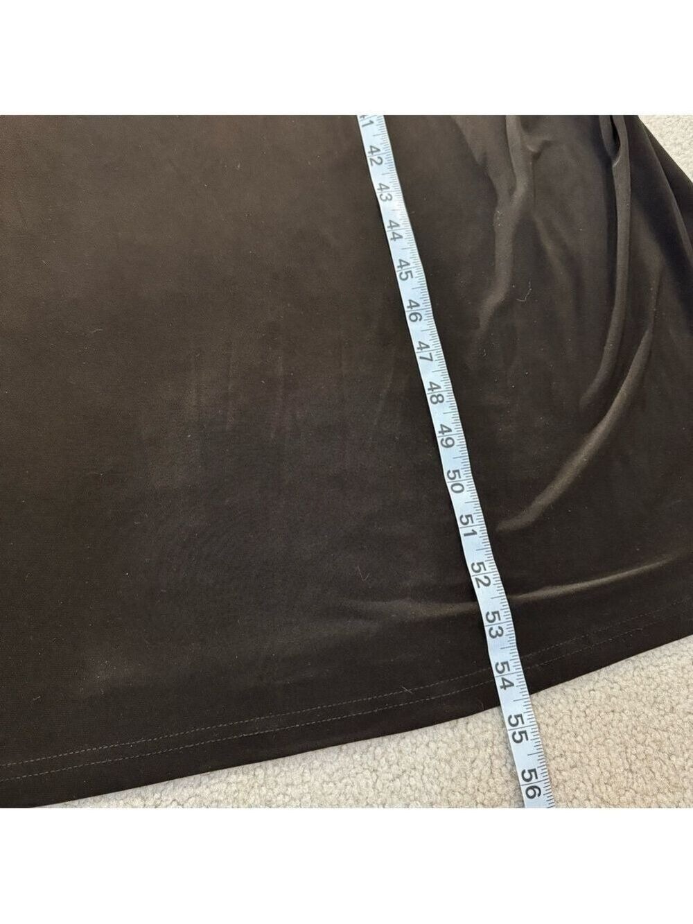 Chico’s Solid Nala Chocolate Maxi Dress Size 2 (L/12) - Picture 8 of 11